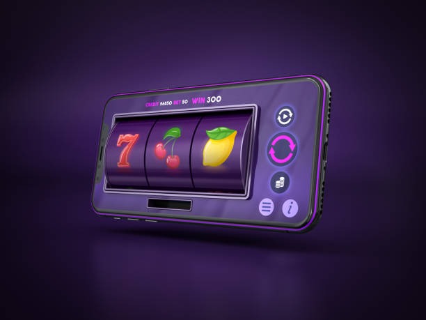 Mobile phone displaying Casino Hold'em betting interface
