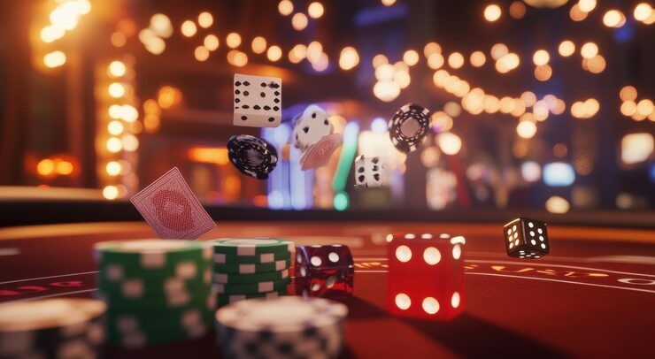 Mobile phone displaying live roulette table feed